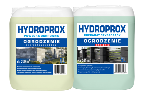 ZESTAW IMPREGNAT OGRODZENIE 5L &amp; CZYSZCZENIE OGRODZENIE 5L STRONG