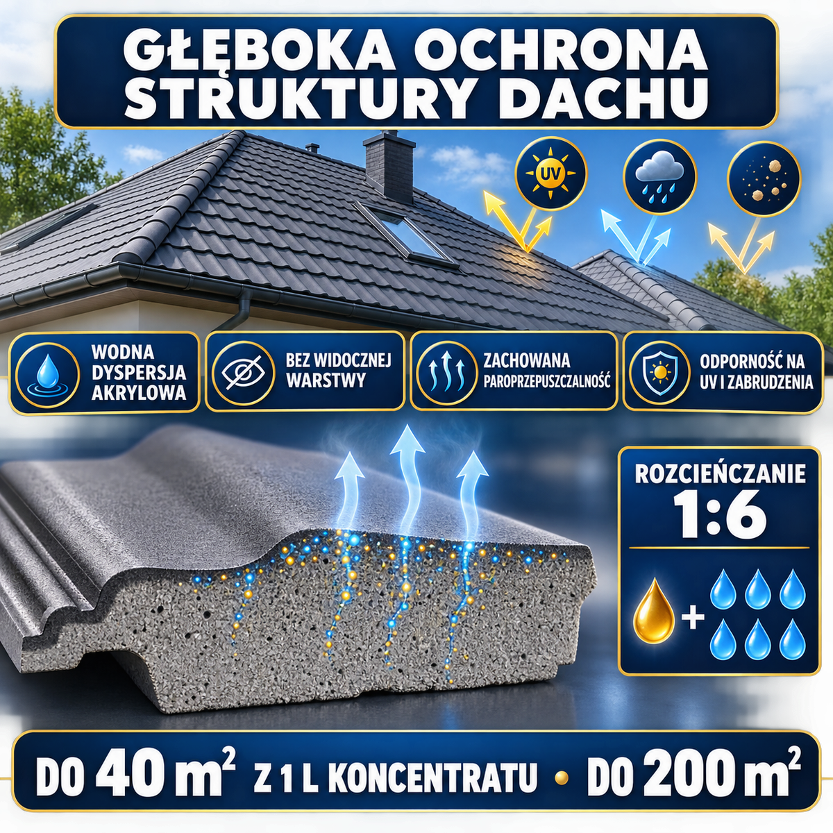 ESANDOL pro line powłoka ochronna dach