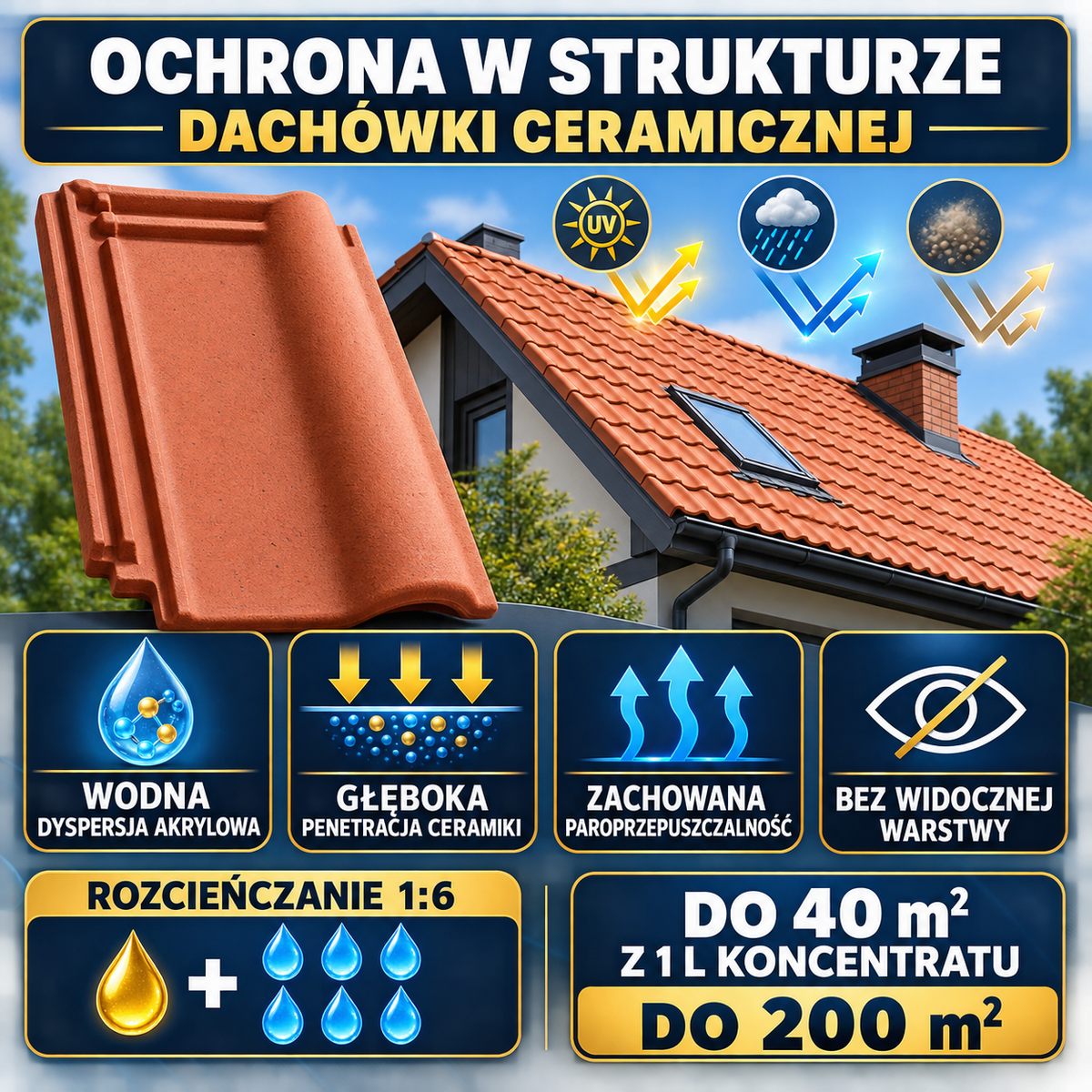 ESANDOL pro line powłoka ochronna dachówka ceramiczna