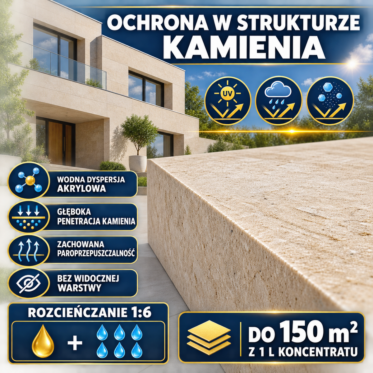 ESANDOL pro line powłoka ochronna kamień