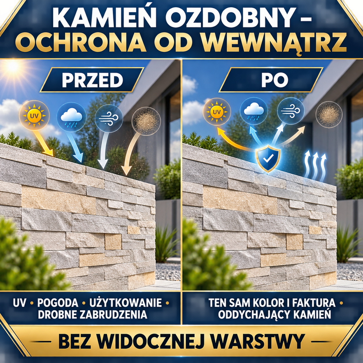 ESANDOL pro line powłoka ochronna kamień ozdobny