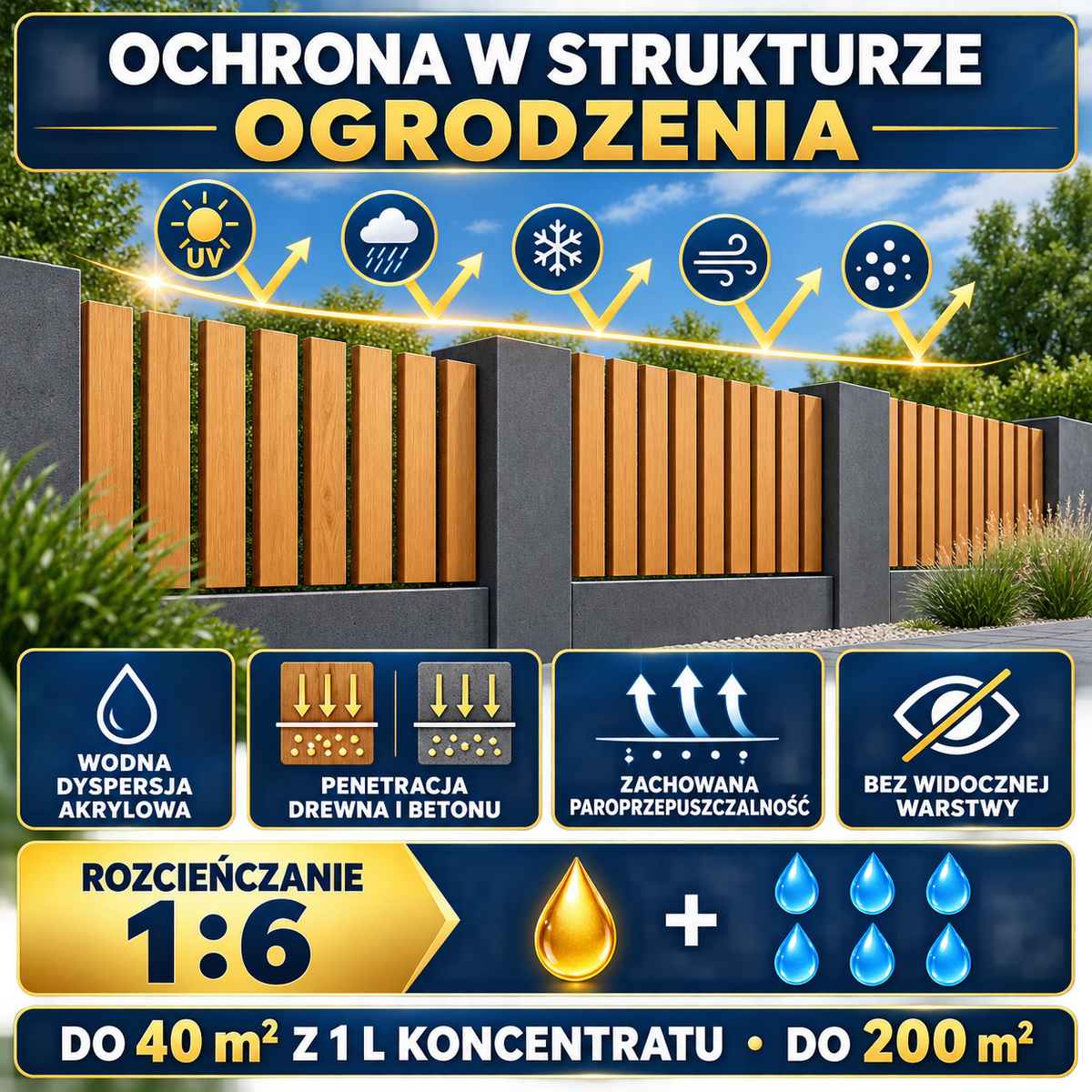 ESANDOL pro line powłoka ochronna ogrodzenie