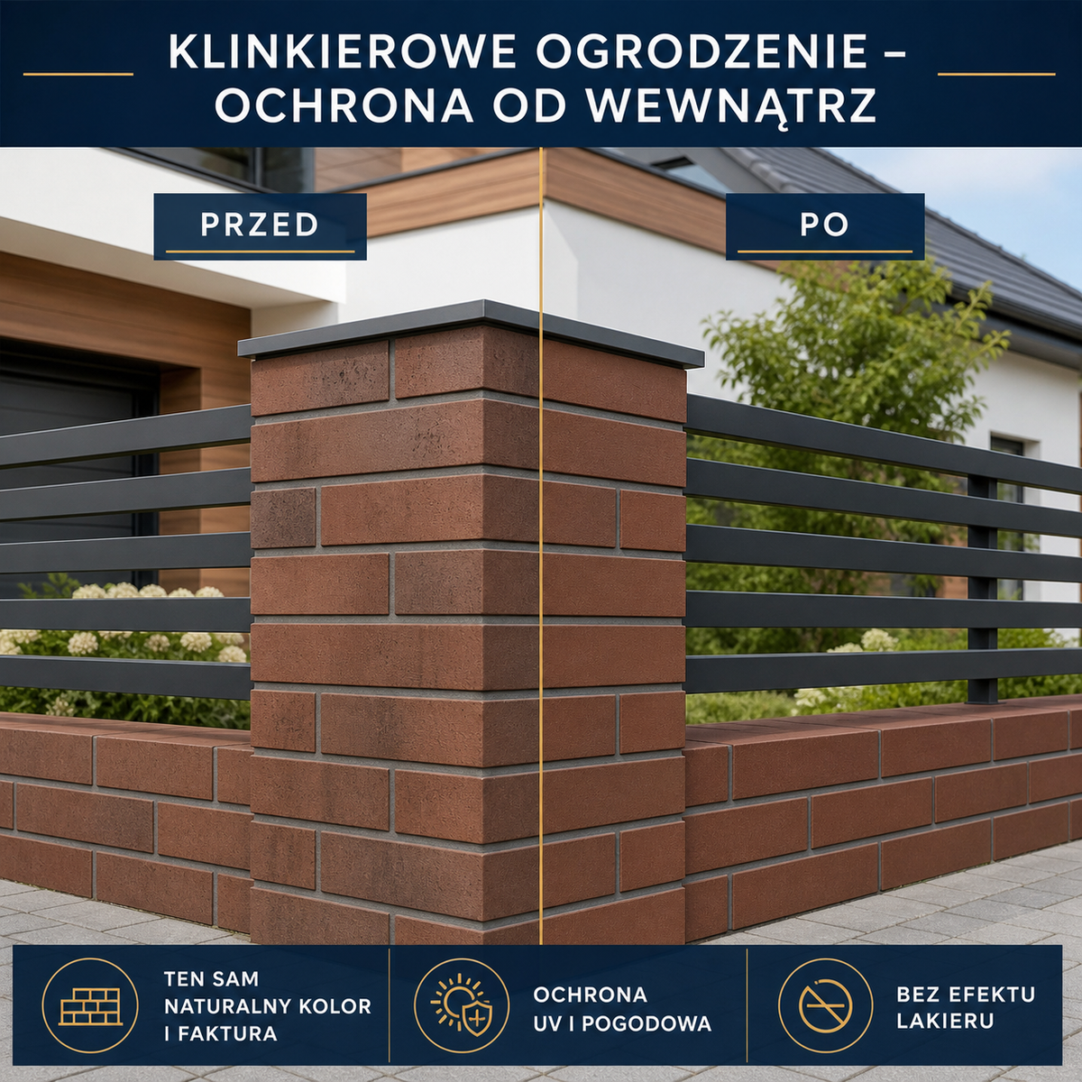 ESANDOL pro line powłoka ochronna ogrodzenie klinkierowe