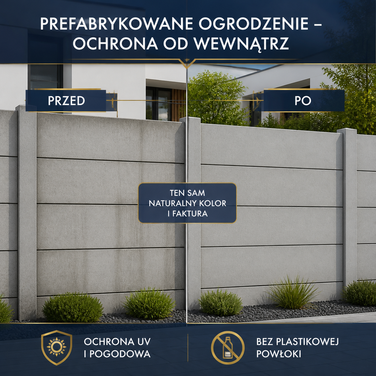 ESANDOL pro line powłoka ochronna ogrodzenie prefabrykowane