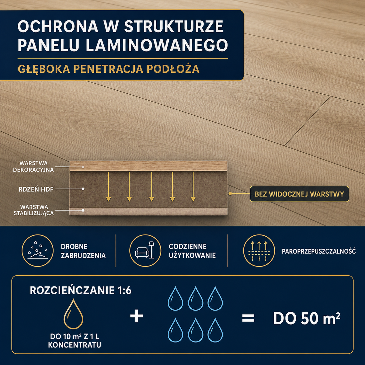 ESANDOL pro line powłoka ochronna panele laminowane