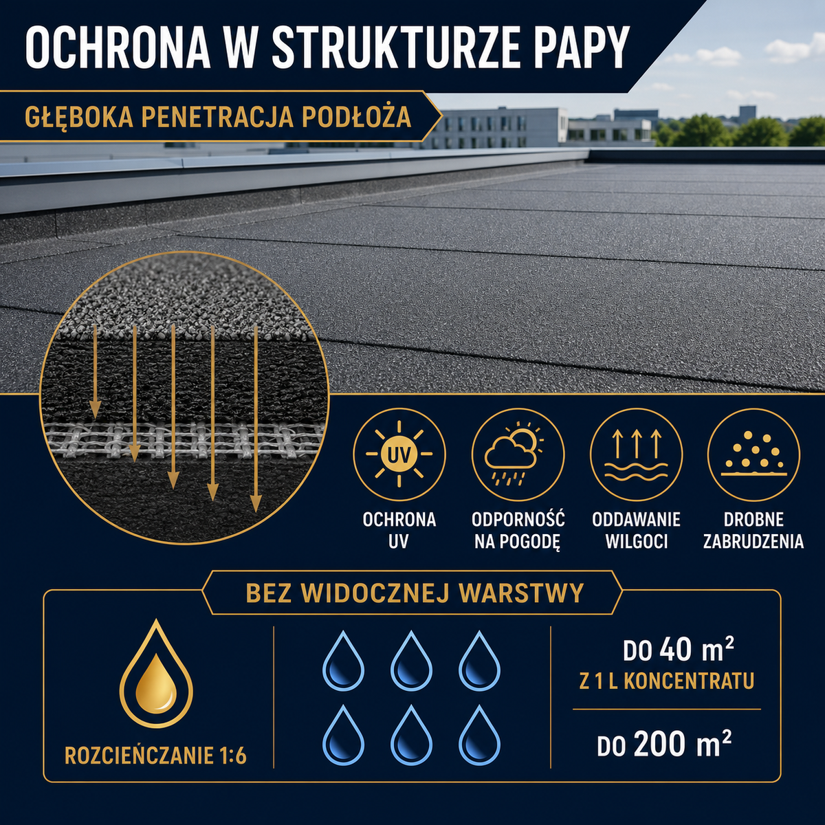 ESANDOL pro line powłoka ochronna papa bitumiczna