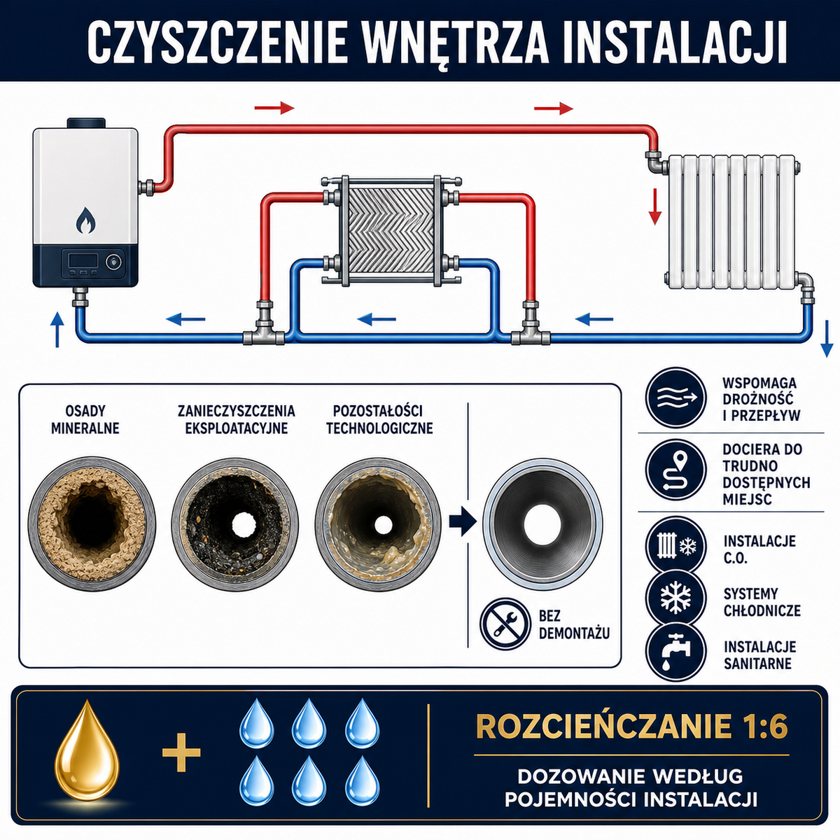 ESANDOL pro line preparat czyszczący instalacje C.O.