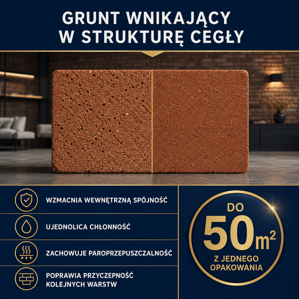 ESANDOL pro line preparat gruntujący stara cegła