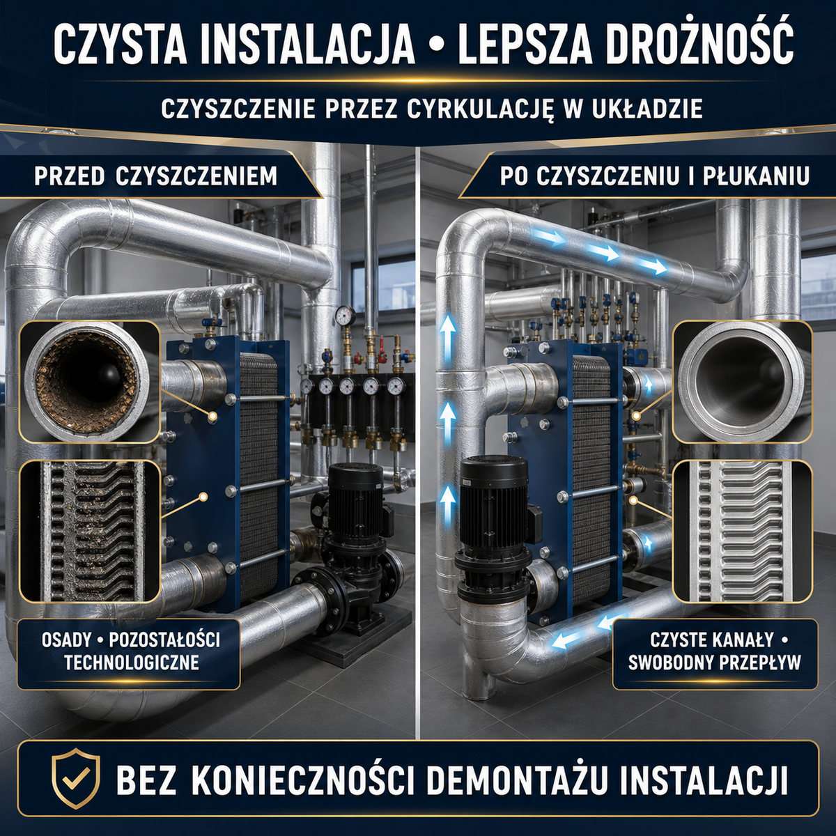 HYDROPROX czyszczenie instalacja ciepłownicza