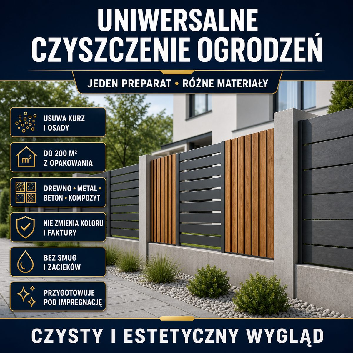 HYDROPROX czyszczenie ogrodzenie