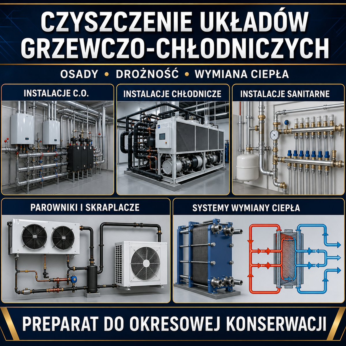 HYDROPROX czyszczenie parowniki i skraplacze