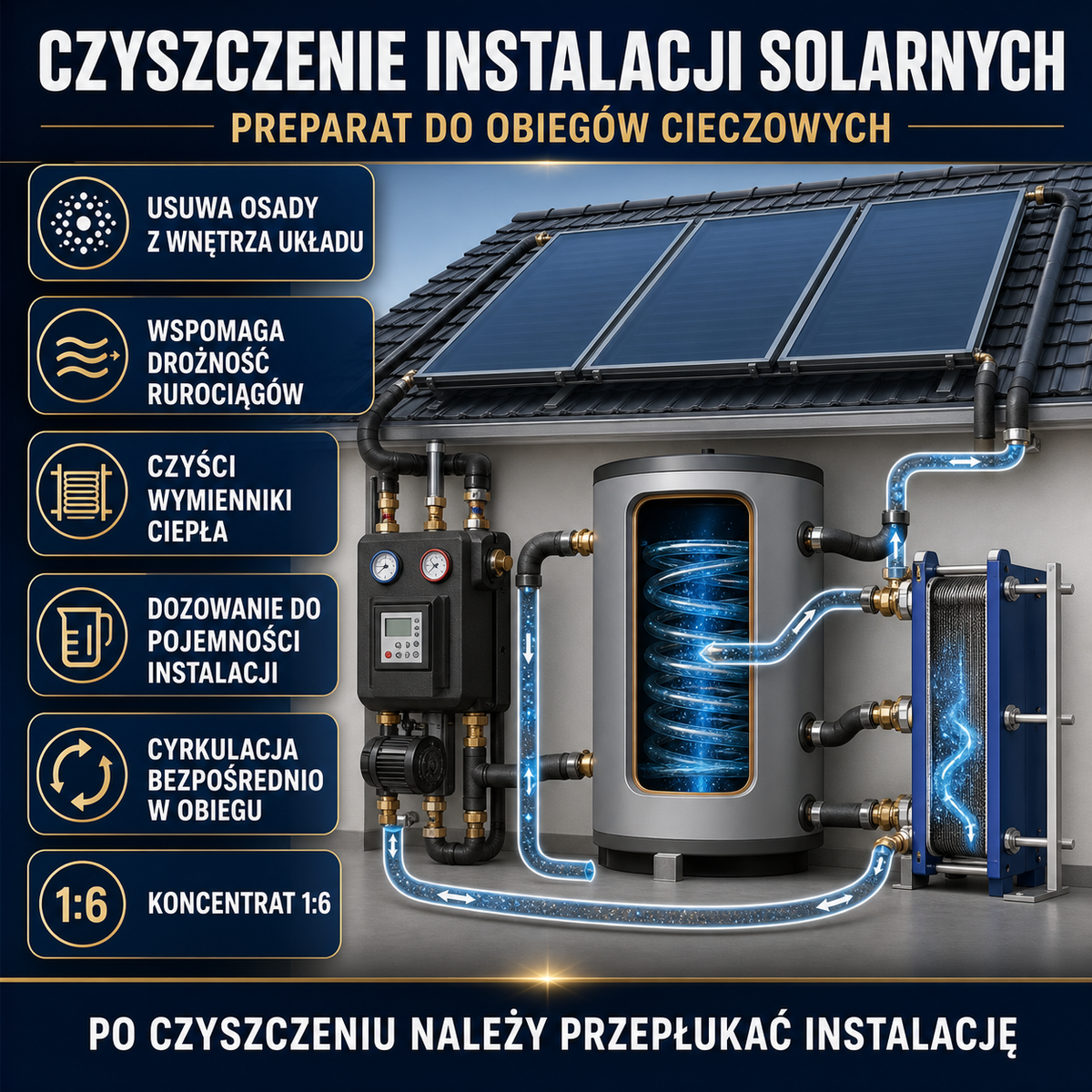 HYDROPROX czyszczenie systemy solarne