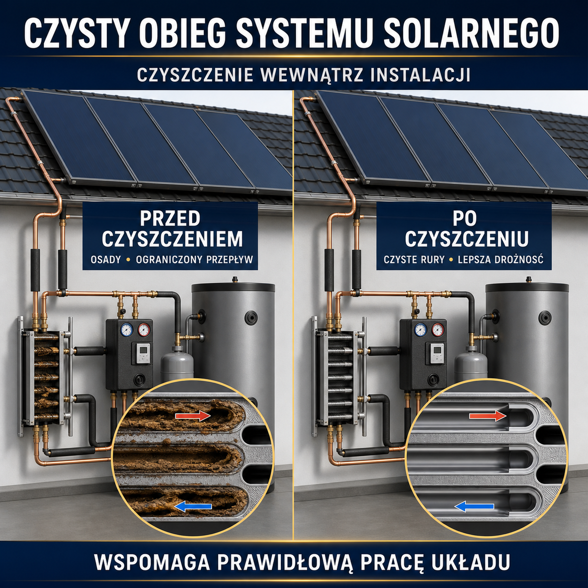 HYDROPROX czyszczenie systemy solarne