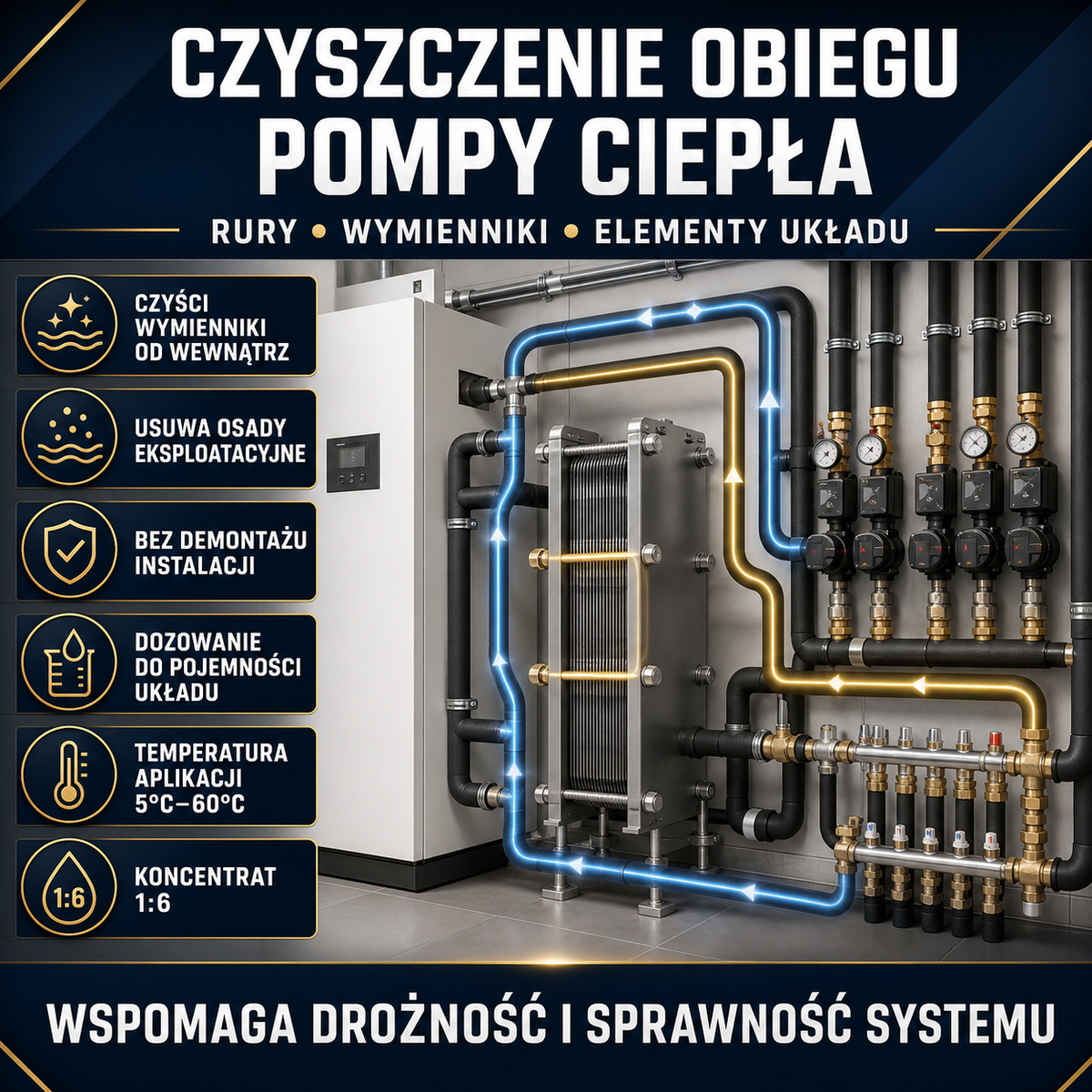 HYDROPROX czyszczenie wymienniki pomp ciepła