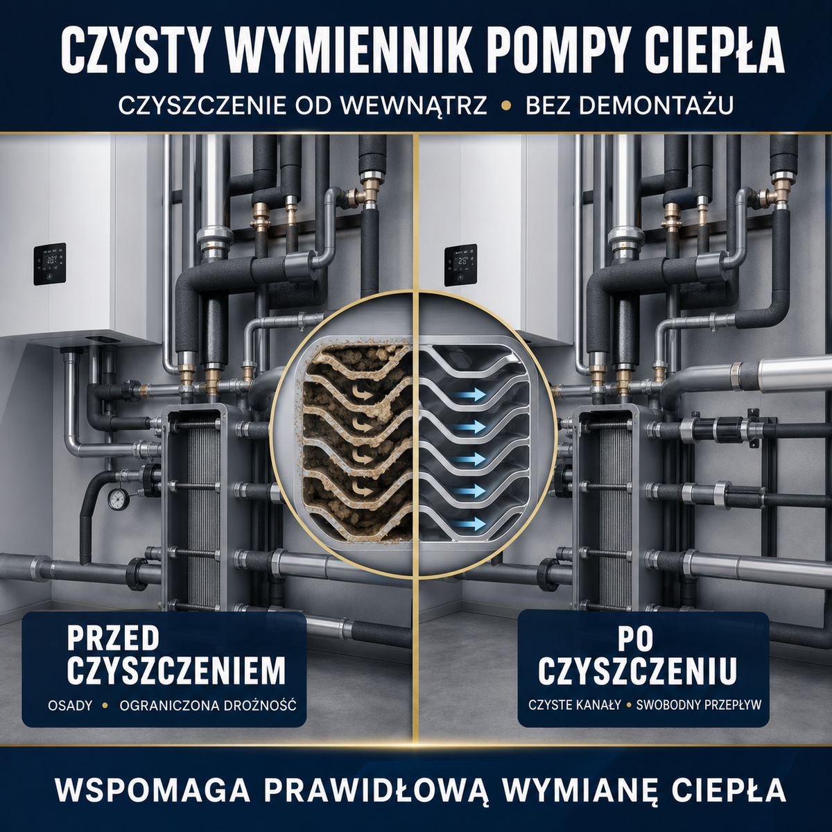 HYDROPROX czyszczenie wymienniki pomp ciepła