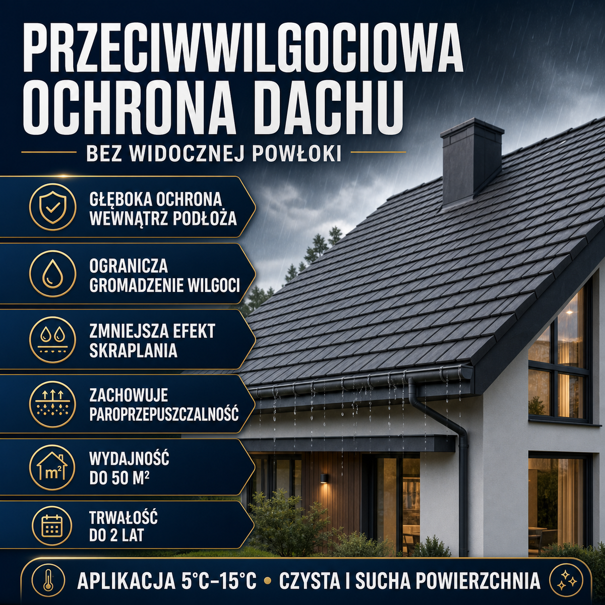 HYDROPROX impregnat przeciwwilgociowy dach