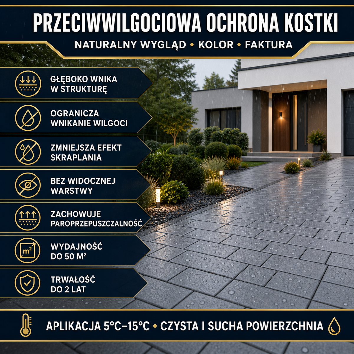HYDROPROX impregnat przeciwwilgociowy kostka brukowa
