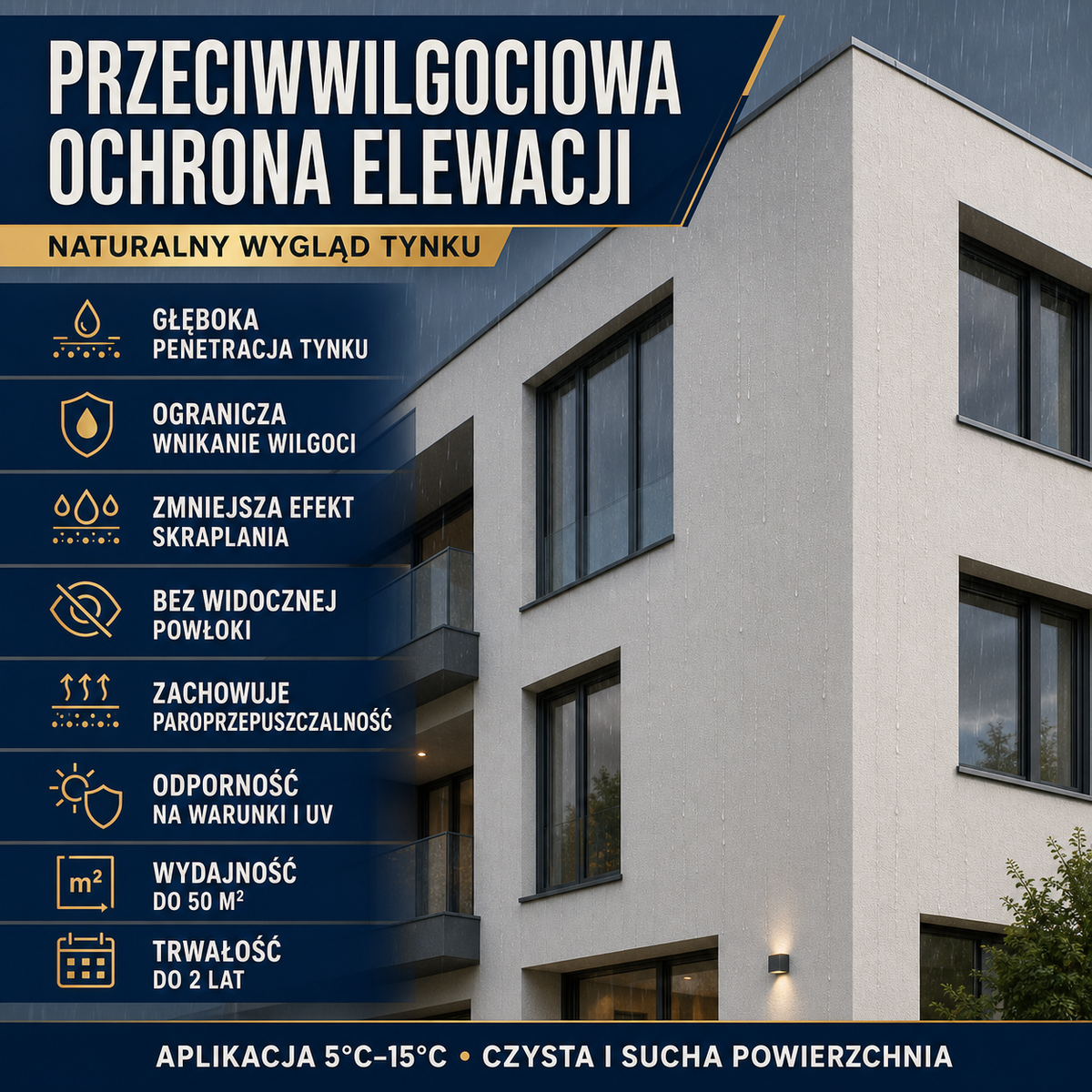 HYDROPROX impregnat przeciwwilgociowy tynk elewacyjny