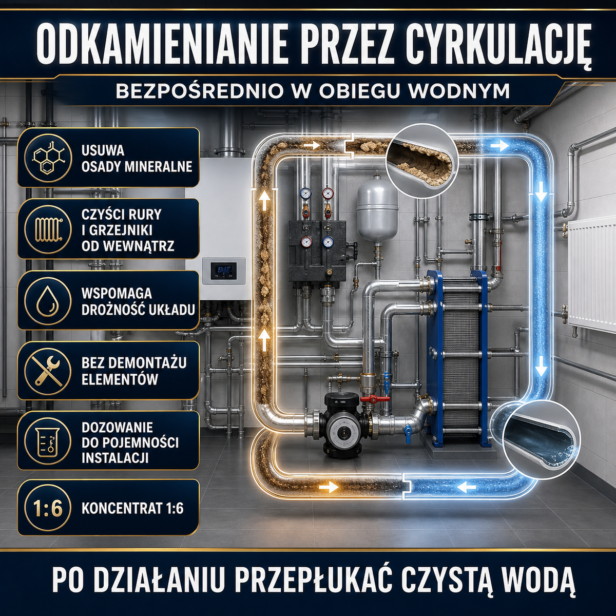 HYDROPROX odkamieniacz C.O.