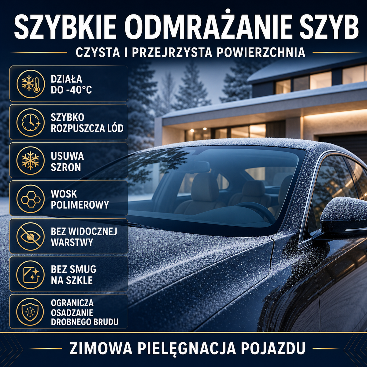 HYDROPROX odmrażacz do szyb z woskiem polimerowym -40°C