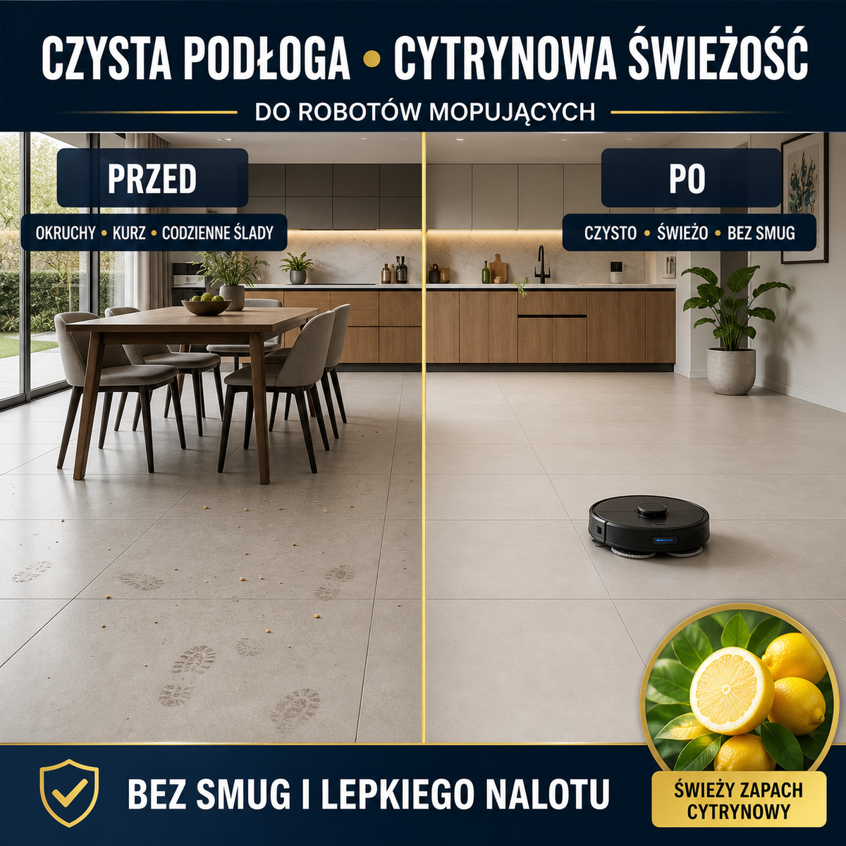 HYDROPROX płyn czyszczący do robotów mopujących- o zapachu cytrynowym