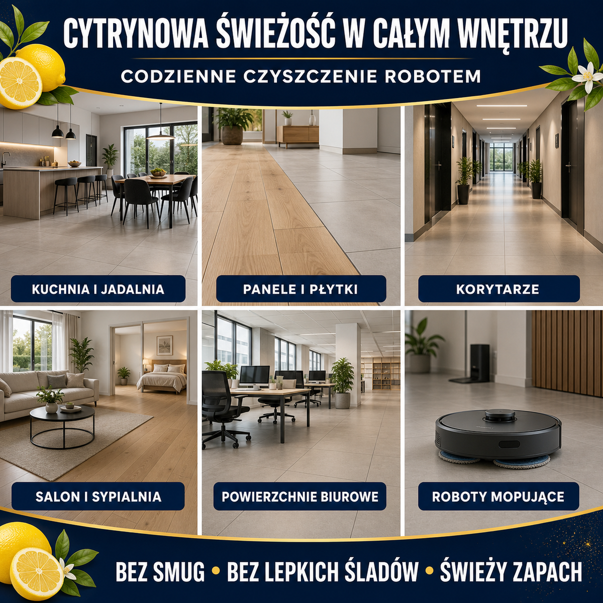 HYDROPROX płyn czyszczący do robotów mopujących- o zapachu cytrynowym
