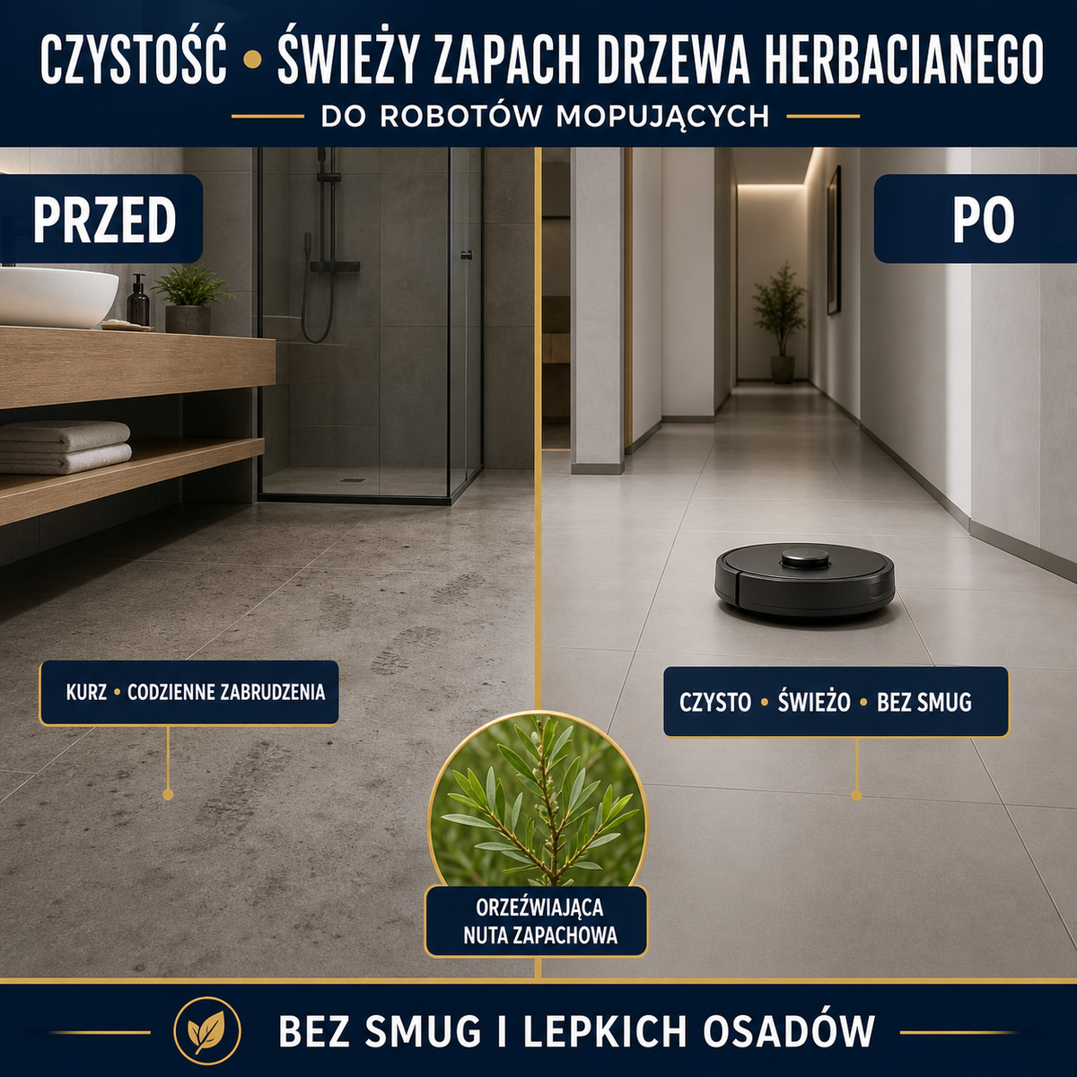 HYDROPROX płyn czyszczący do robotów mopujących- o zapachu drzewa herbacianego
