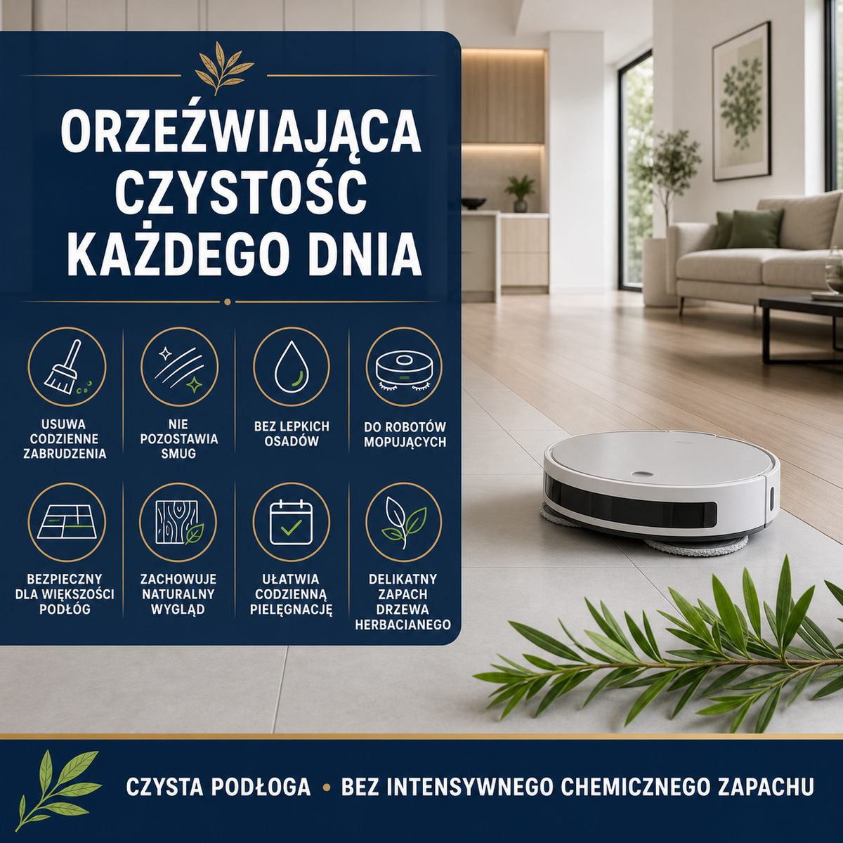 HYDROPROX płyn czyszczący do robotów mopujących- o zapachu drzewa herbacianego