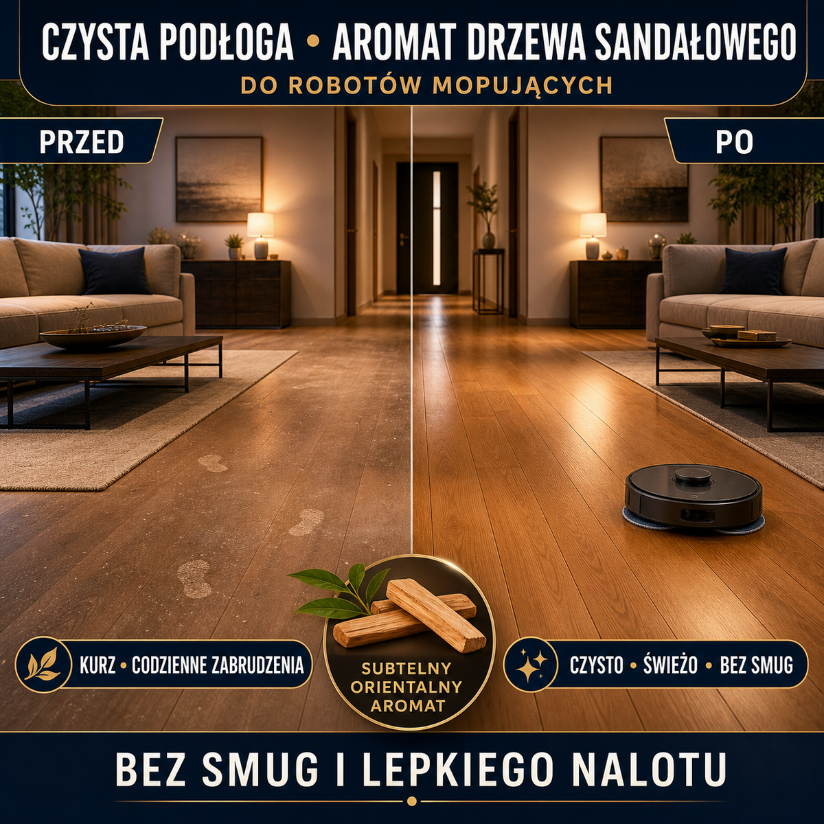 HYDROPROX płyn czyszczący do robotów mopujących- o zapachu drzewa sandałowego