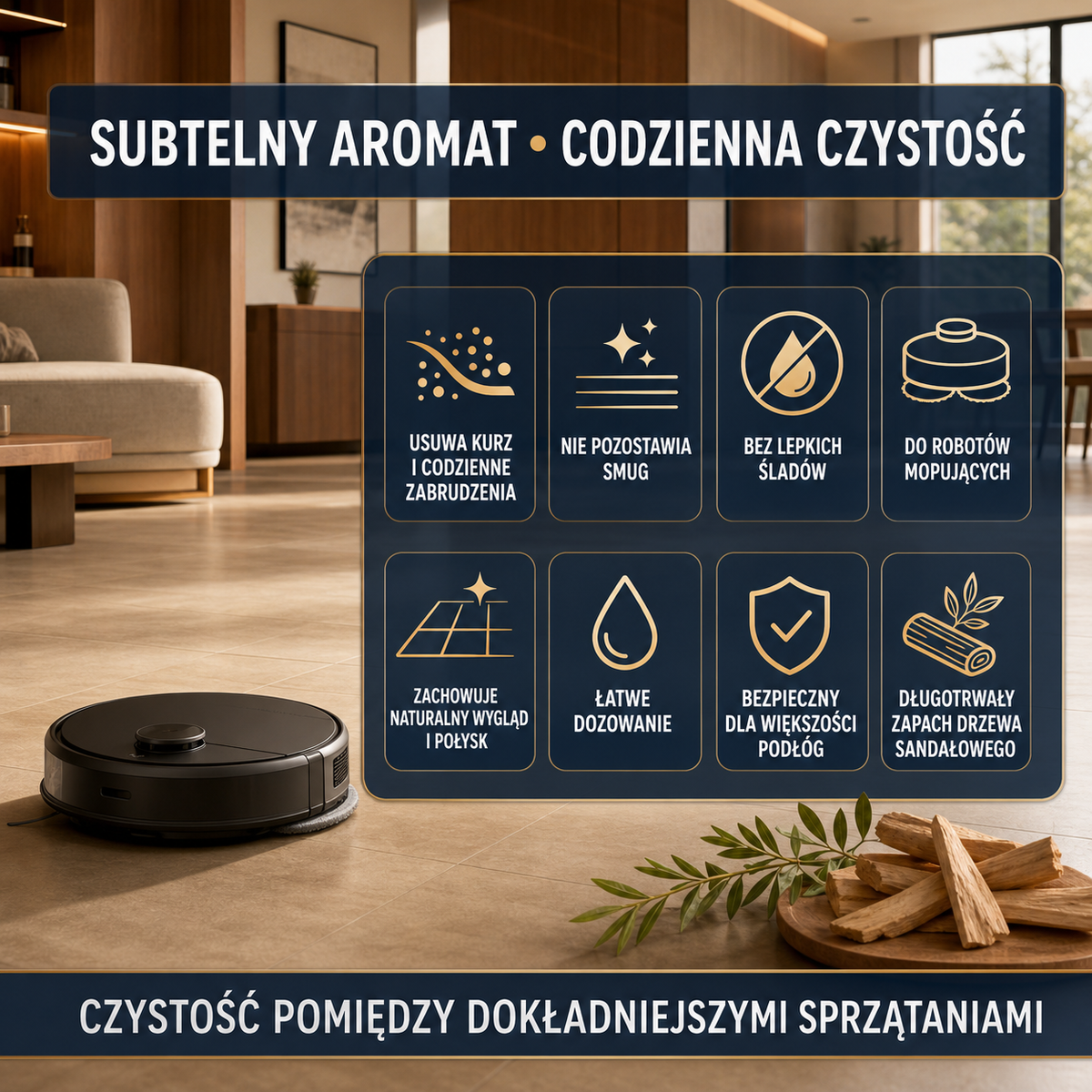 HYDROPROX płyn czyszczący do robotów mopujących- o zapachu drzewa sandałowego