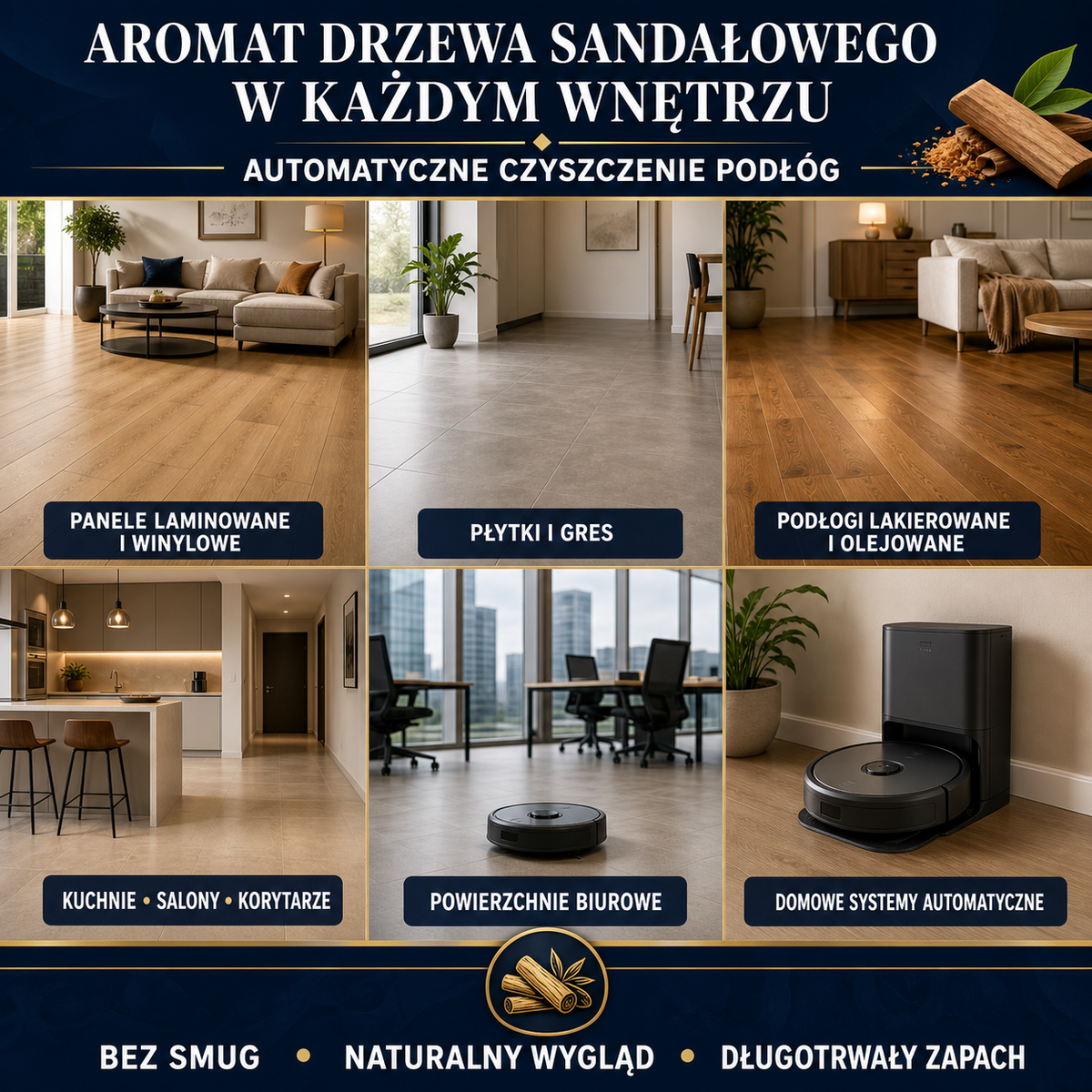 HYDROPROX płyn czyszczący do robotów mopujących- o zapachu drzewa sandałowego