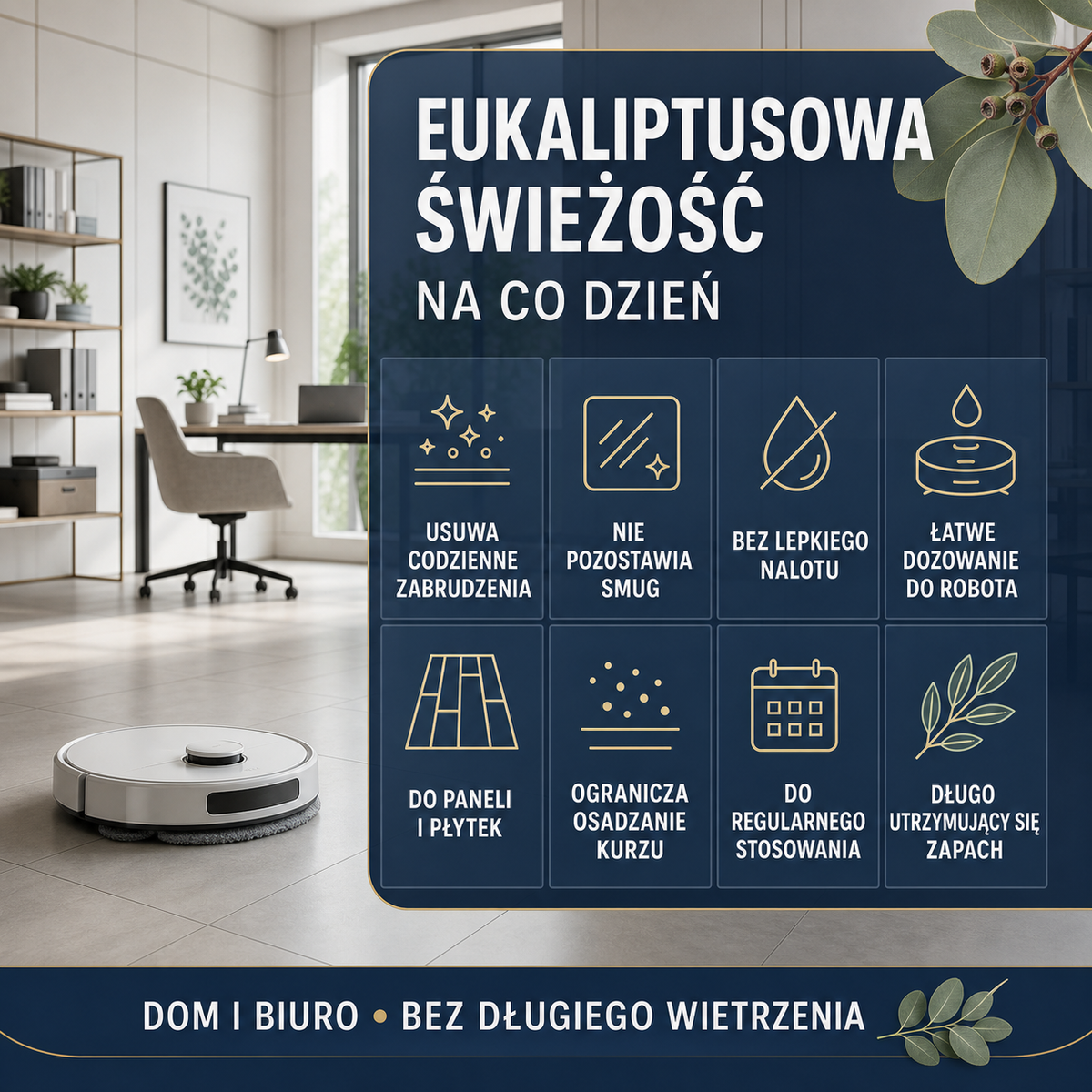 HYDROPROX płyn czyszczący do robotów mopujących- o zapachu eukaliptusowym
