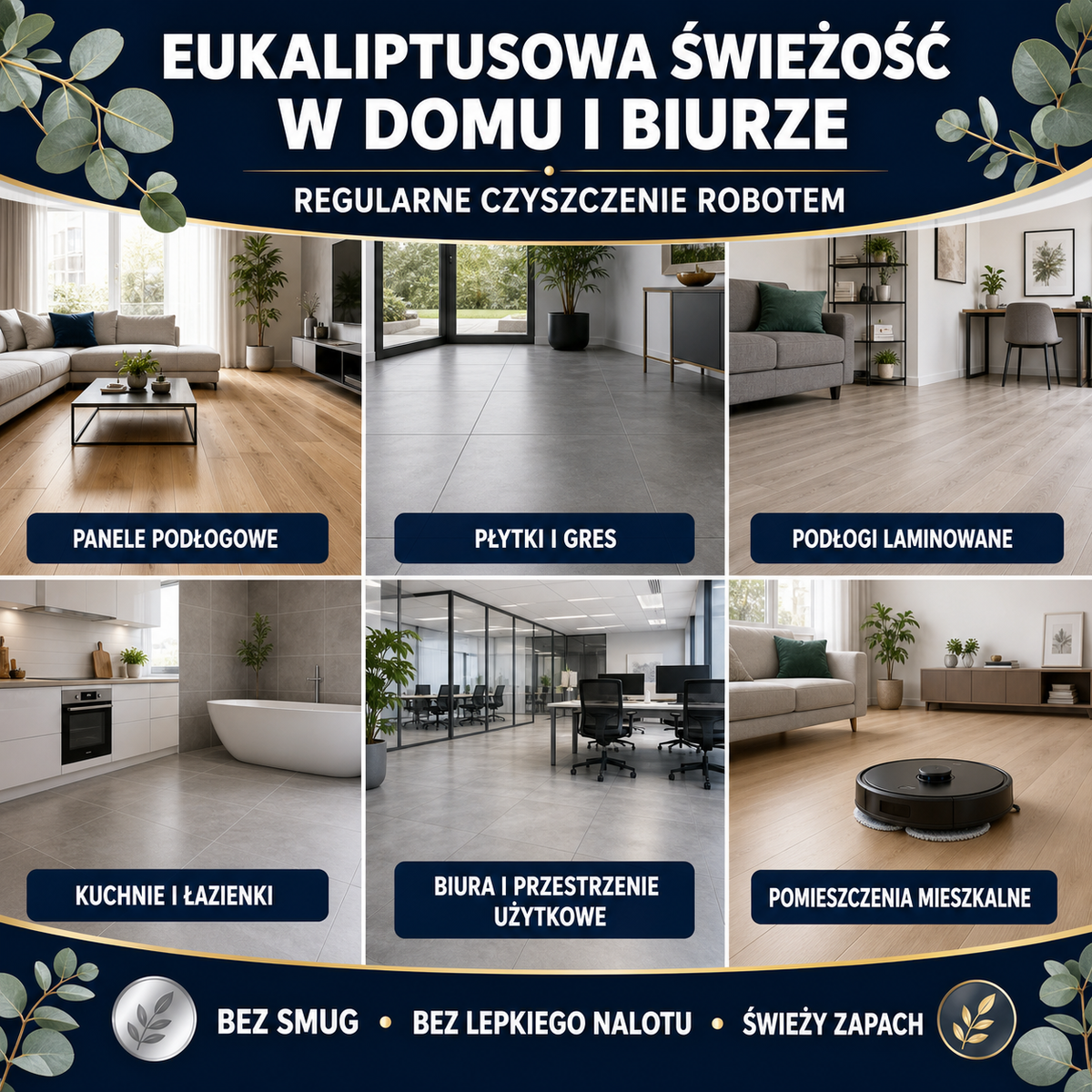 HYDROPROX płyn czyszczący do robotów mopujących- o zapachu eukaliptusowym