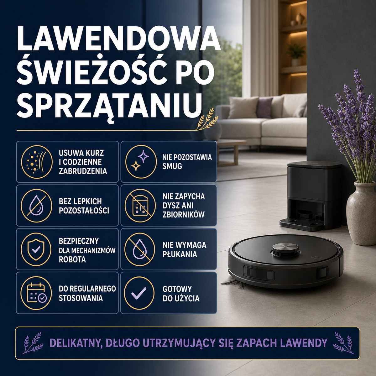 HYDROPROX płyn czyszczący do robotów mopujących- o zapachu lawendowym