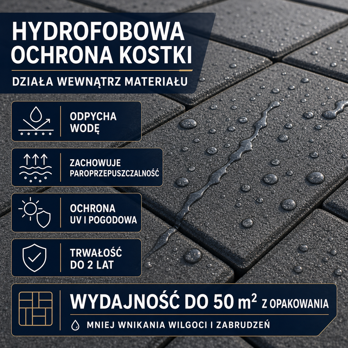 HYDROPROX powłoka hydrofobowa kostka brukowa