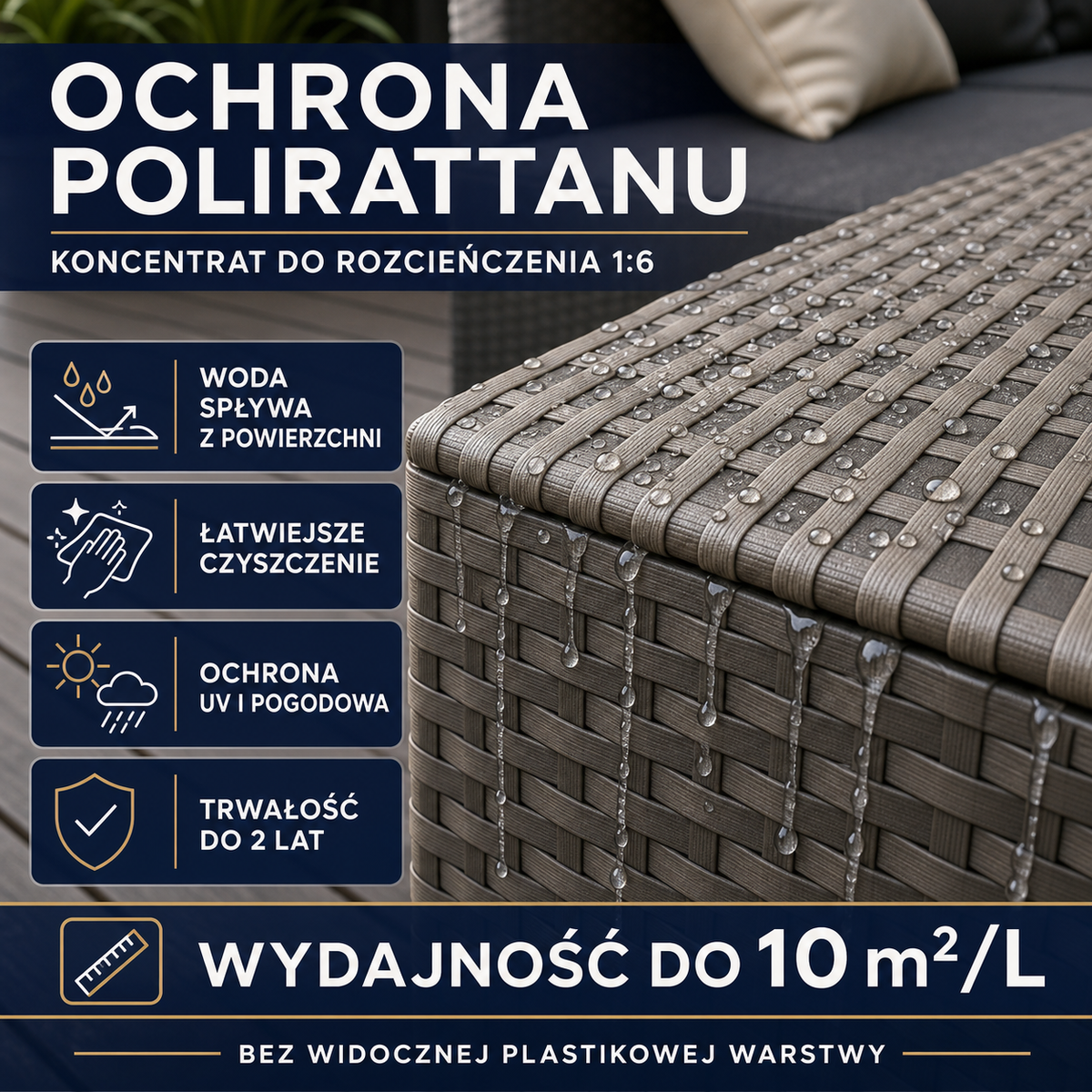 HYDROPROX powłoka hydrofobowa polirattan