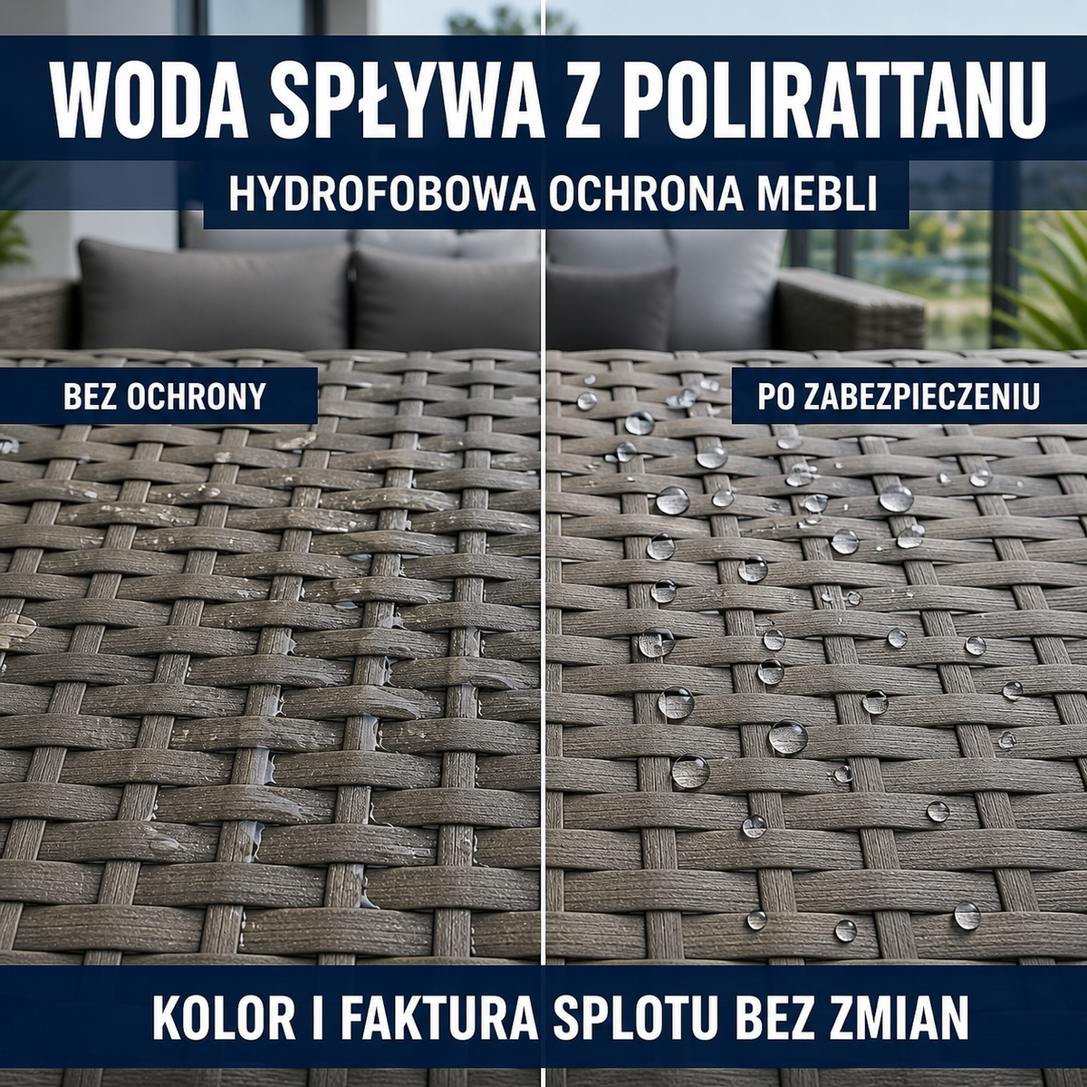 HYDROPROX powłoka hydrofobowa polirattan