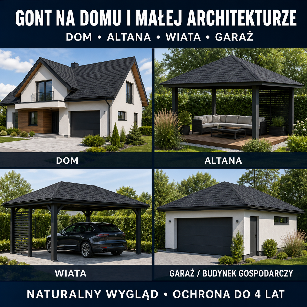 HYDROPROX powłoka ochronna gont bitumiczny