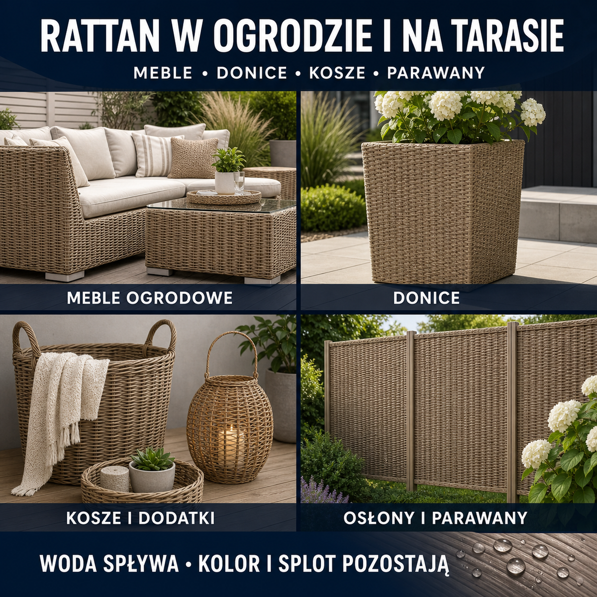 HYDROPROX powłoka ochronna hydrofobowa rattan