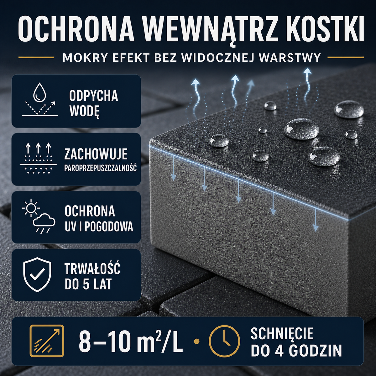 HYDROPROX powłoka ochronna mokra kostka brukowa