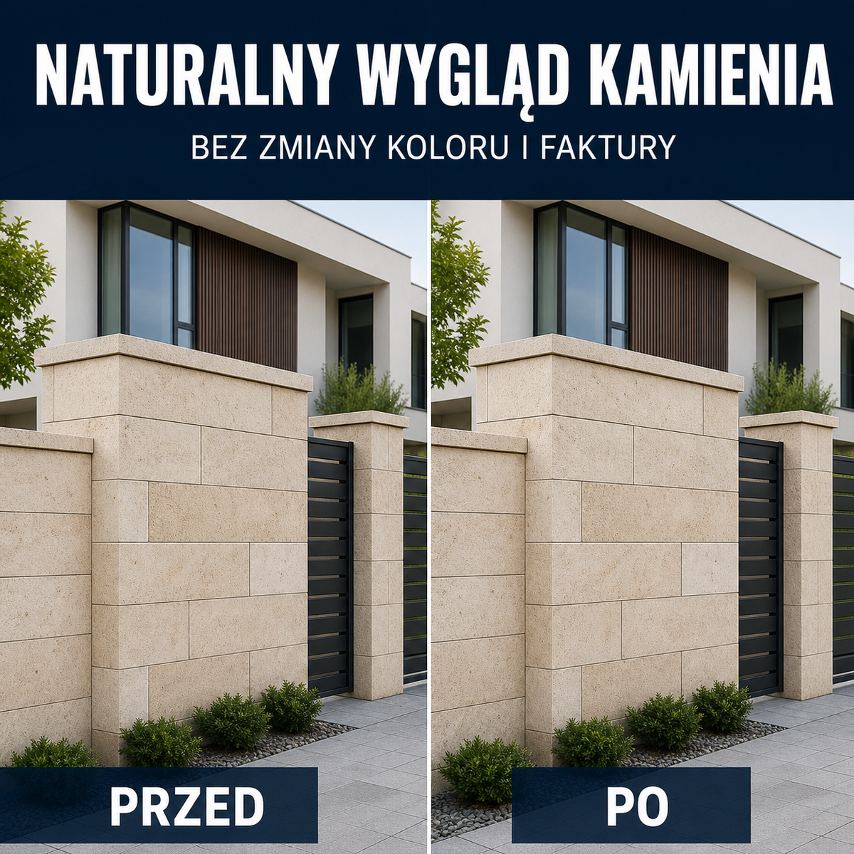 HYDROPROX powłoka ochronna ogrodzenie kamienne