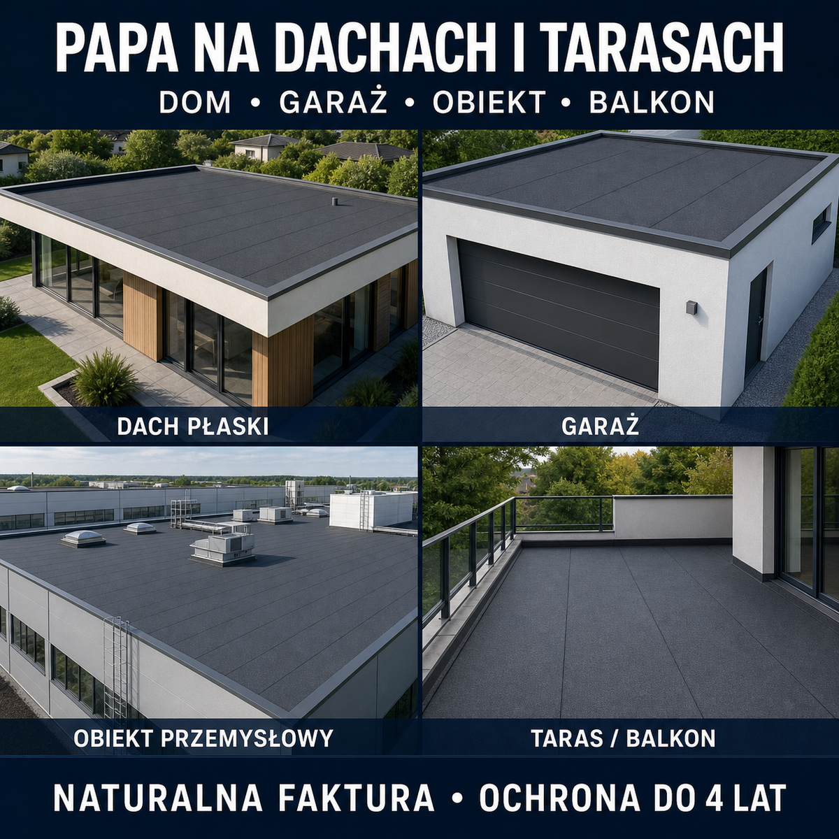 HYDROPROX powłoka ochronna papa bitumiczna