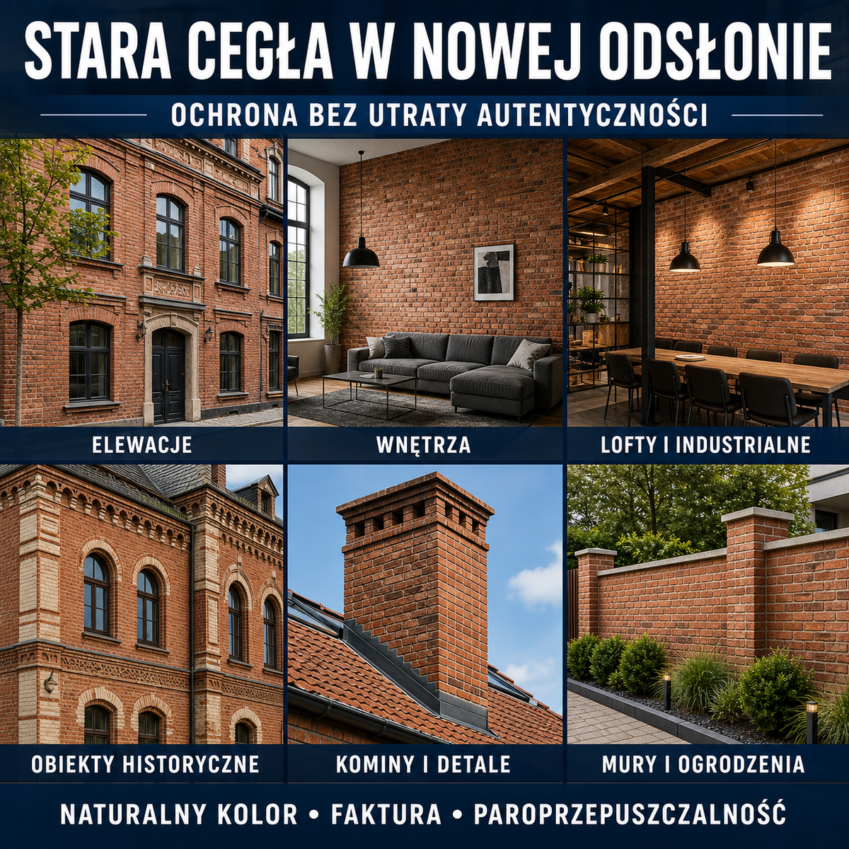 HYDROPROX powłoka ochronna stara cegła