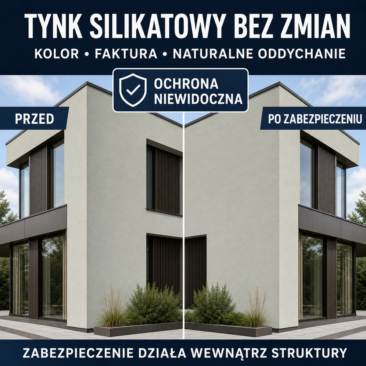 HYDROPROX powłoka ochronna tynk elewacyjny silikatowy