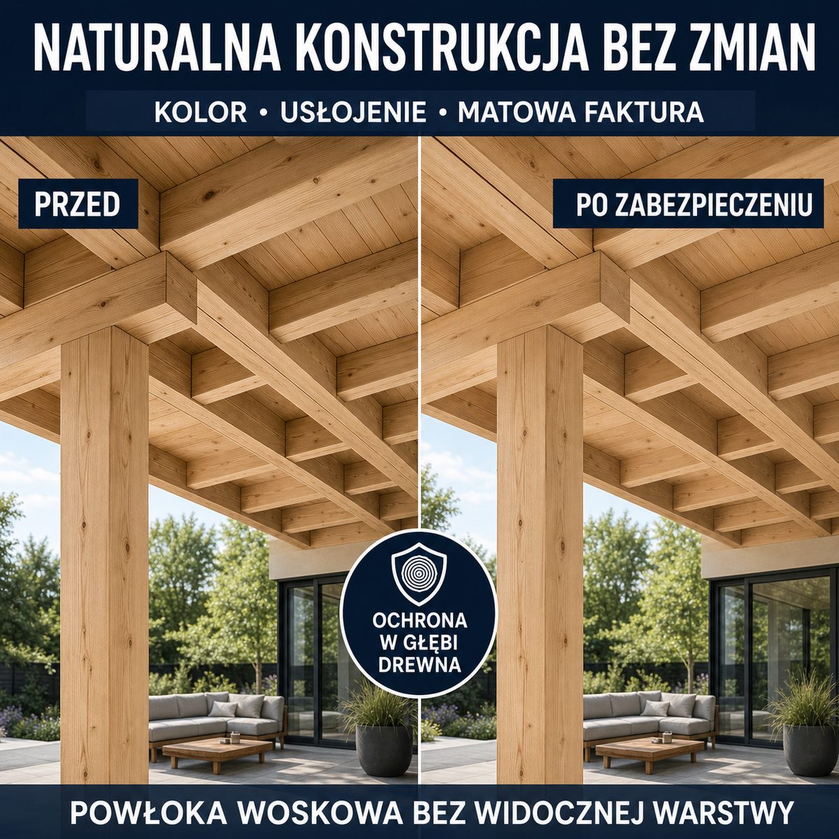 HYDROPROX powłoka woskowa konstrukcje drewniane