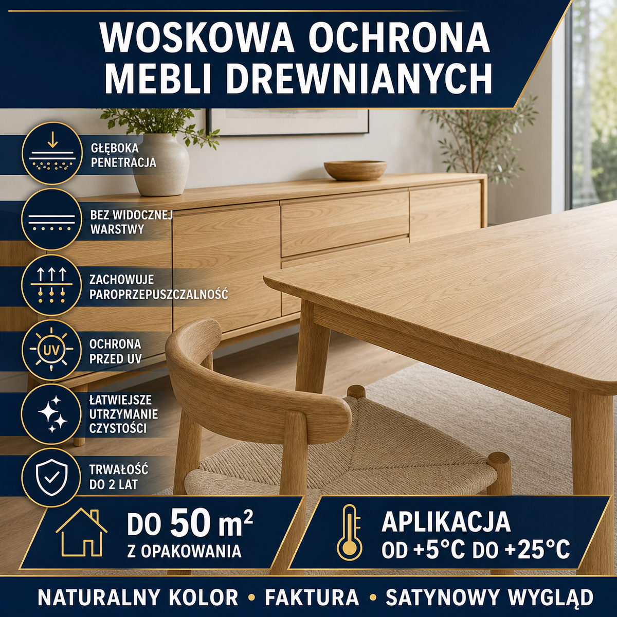 HYDROPROX powłoka woskowa meble drewniane