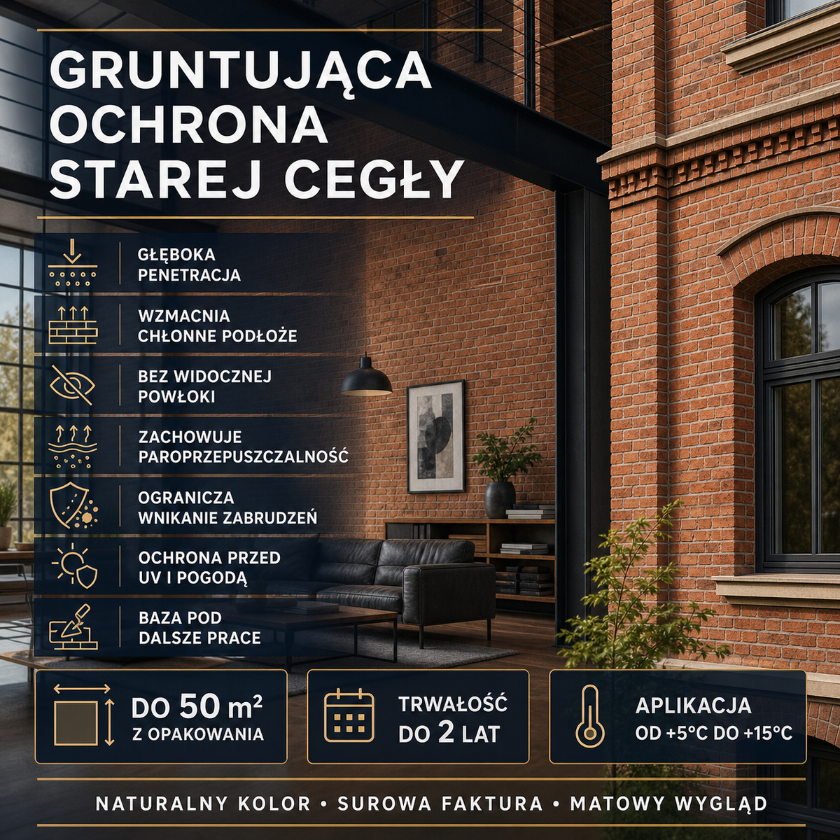 HYDROPROX preparat gruntujący stara cegła