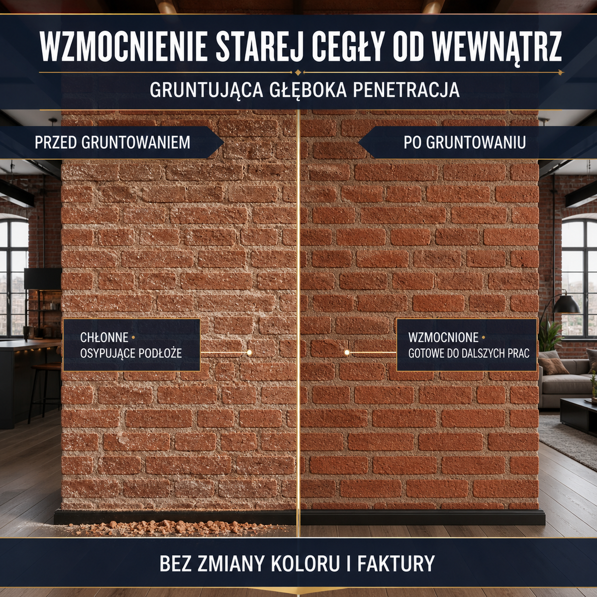 HYDROPROX preparat gruntujący stara cegła