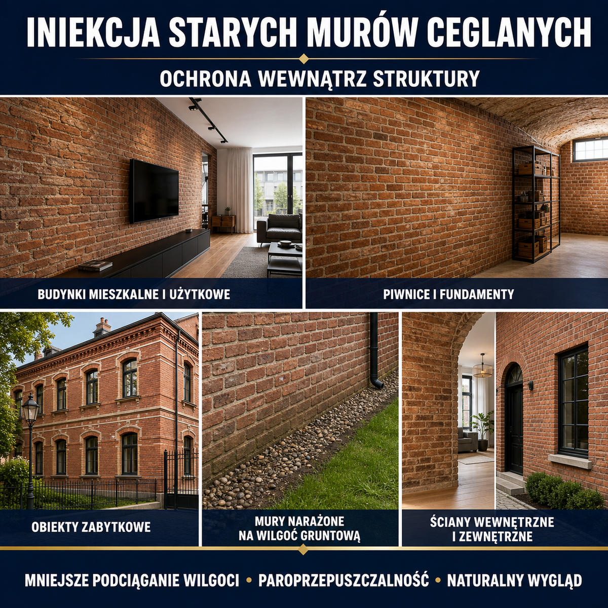 HYDROPROX preparat wchłanialny iniekcja stara cegła