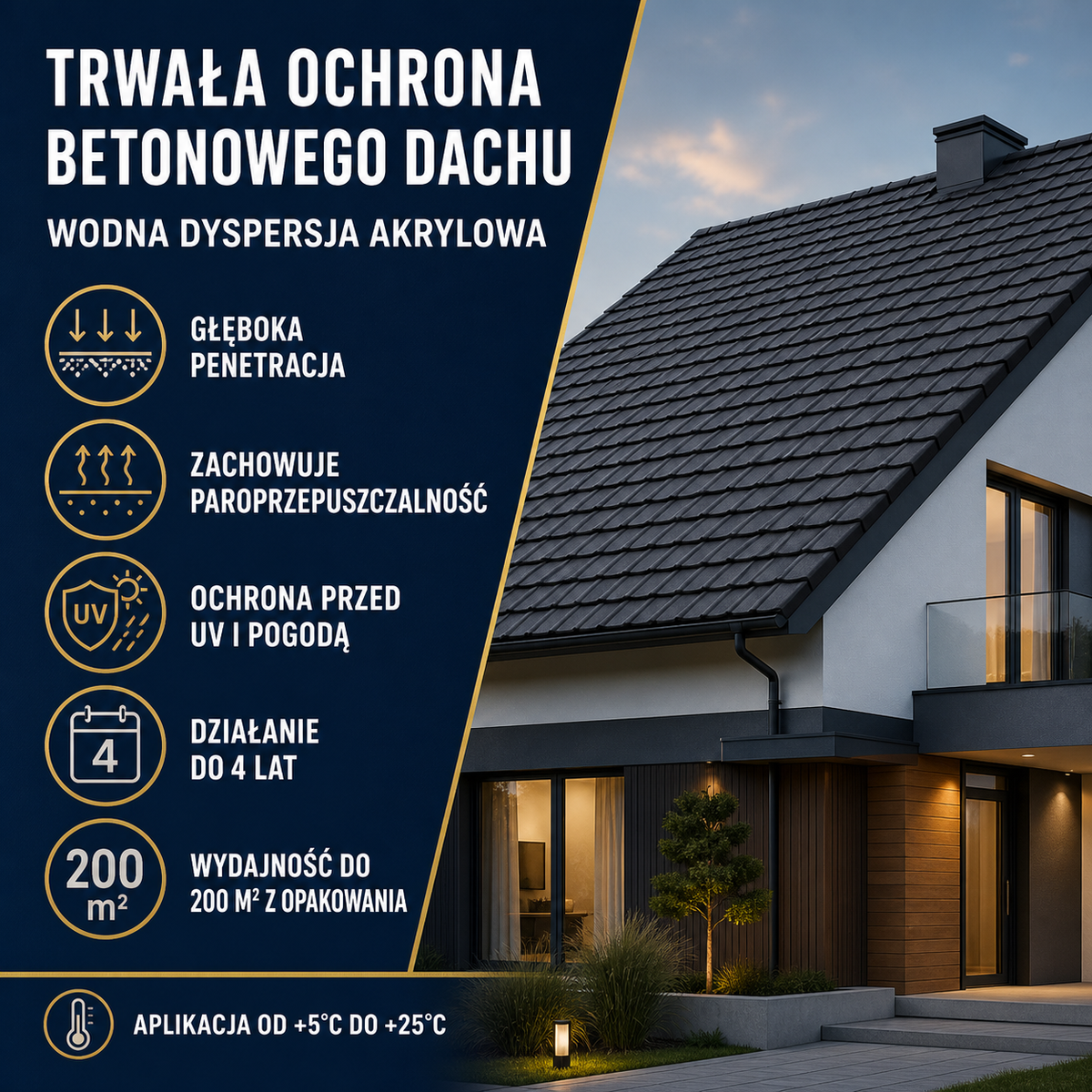 IZOMARK powłoka ochronna dachówka betonowa